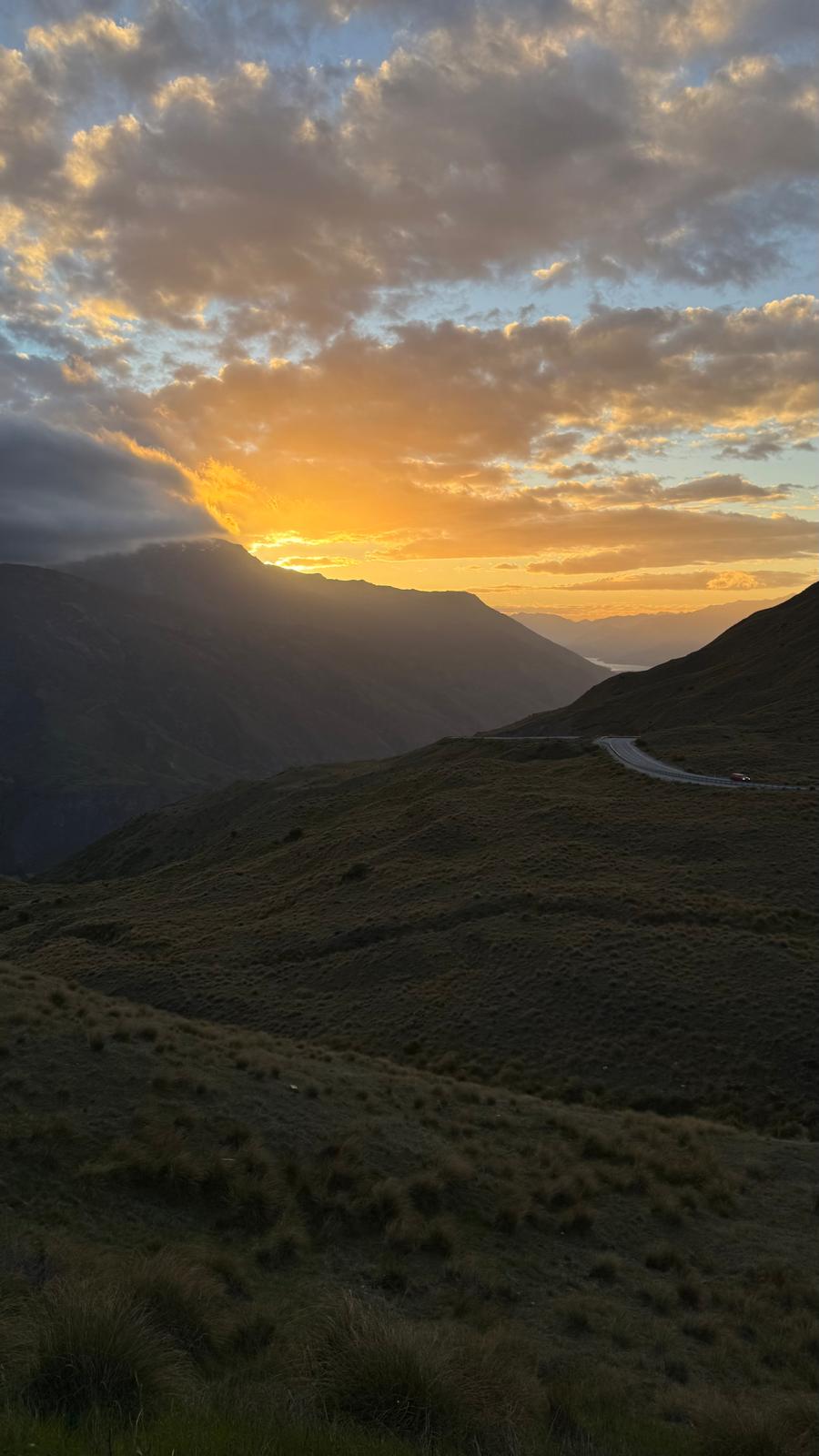 New Zealand Mountain Sunset