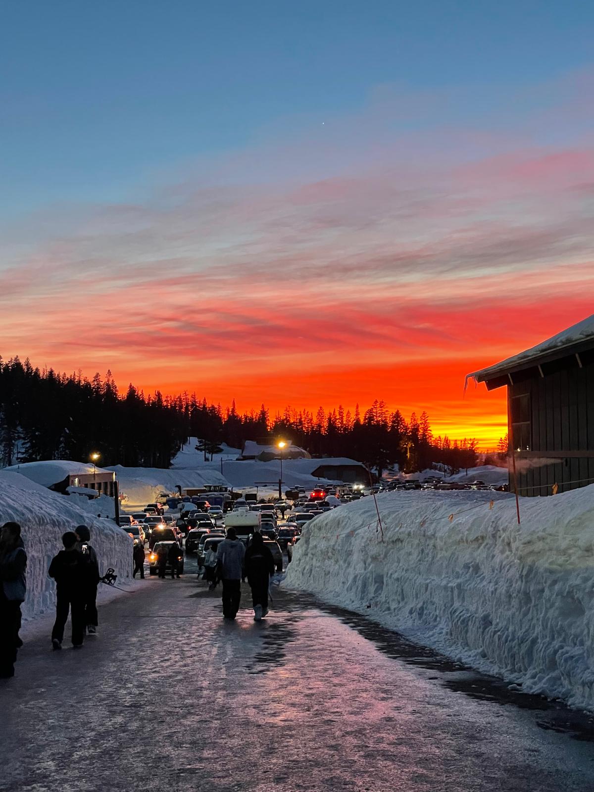 Lake Tahoe Winter Sunset